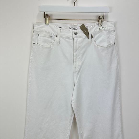 J.Crew Tall Full Length Slim Wide Leg Jean White Relaxed High Rise US 31 T NWT - Picture 6 of 14